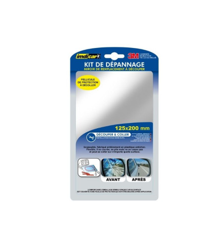 Kit dépannage Miroir de Remplacement pour Rétroviseur de voiture