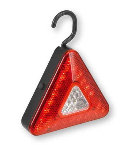 Triangle led lumineux 3 fonctions crochet et aimant voiture