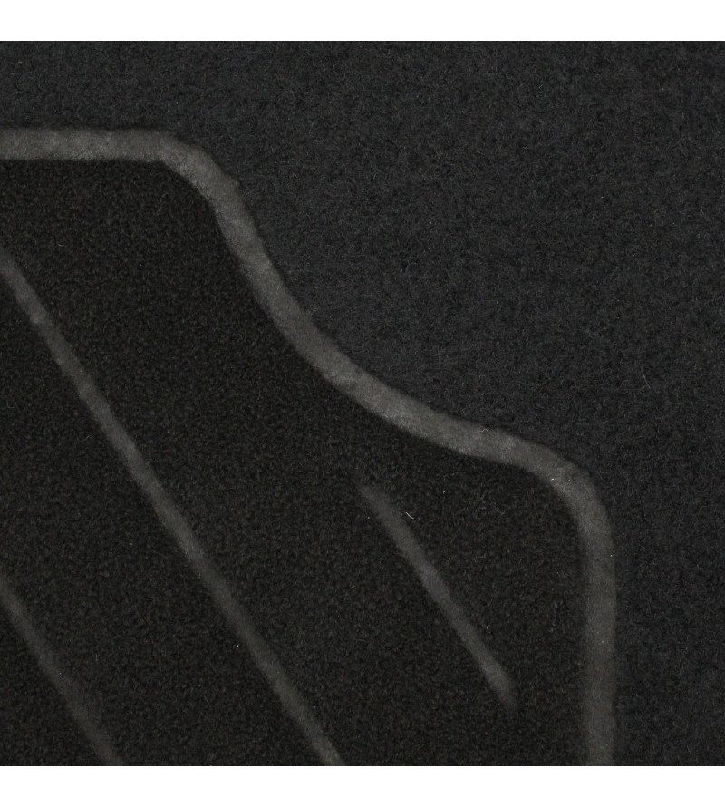 Tapis de Sol Feutres adapté pour Peugeot 208 (2012-2019) - tapis de voiture  - noir