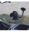 Support smartphone 2 en 1 ventouse et grille aération voiture