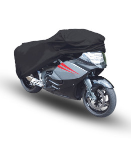 Garage moto Scooter taille S, bâche PVC - 185x90x110cm noir, bâche moto, bâche  moto