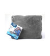 Coussin plaid 2 en 1 gris