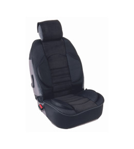 Housse de siège de voiture en cuir PU noir, couverture de siège de voiture,  respirante, imperméable