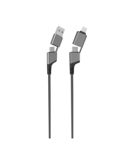 Câble USB-A / USB-C vers USB-C / Lightning - 4 en 1