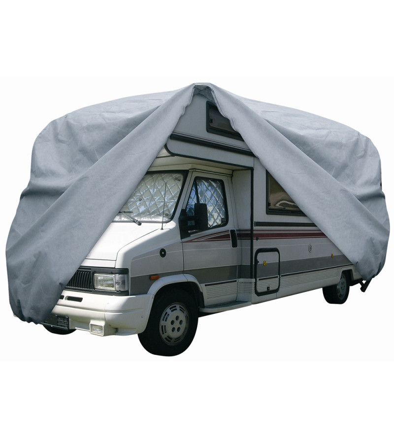 Housse caravane 580x225x220cm Bâche de protection Camping-car Taille L